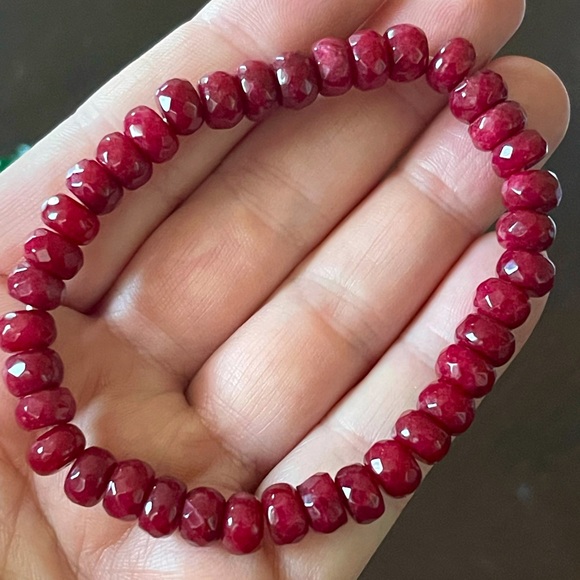 Genuine sapphire, emerald, ruby and Garnet Gemstone bracelets - Picture 3 of 6